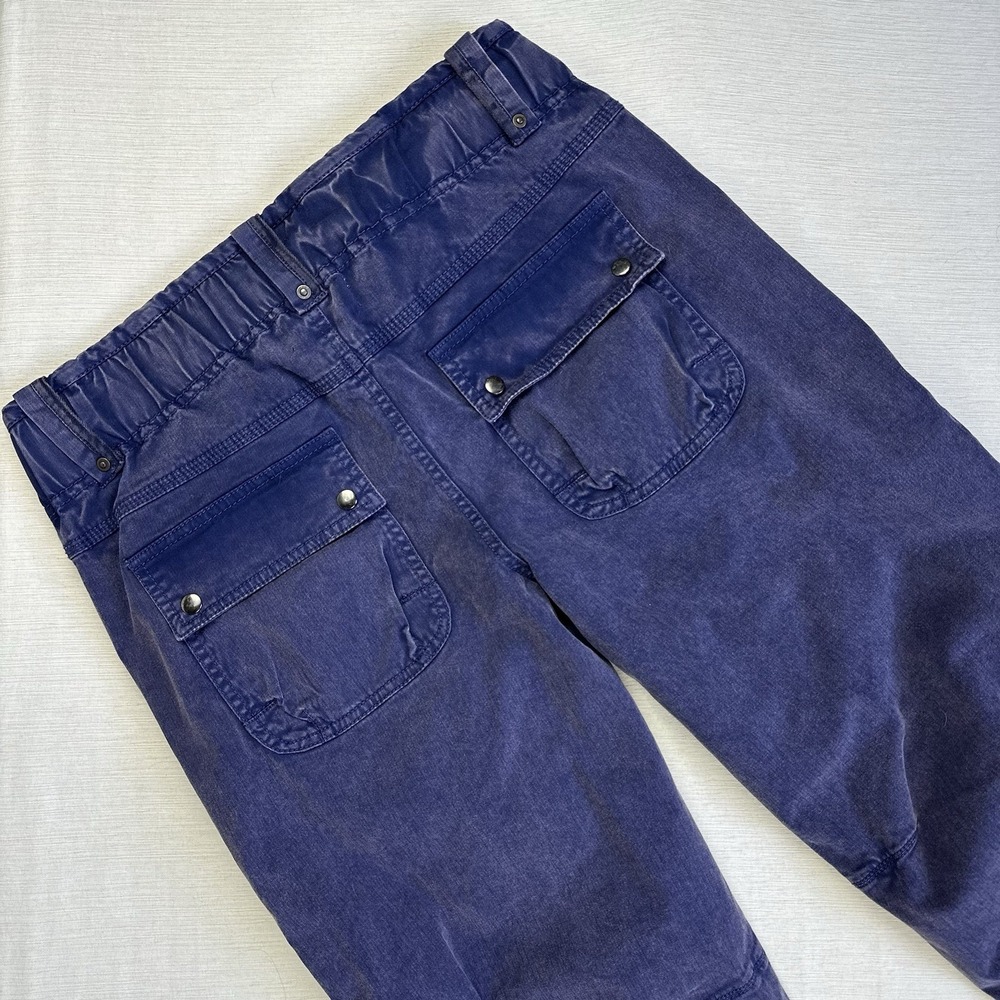 Free People We The Free Cant Compare Slouch Cargo Pants XS Purple Pockets Boho - Picture 11 of 12
